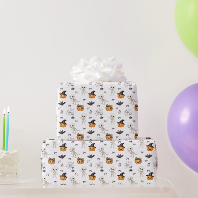 Papier Cadeau Enfants mignons d'Halloween (Cadeaux de fête)