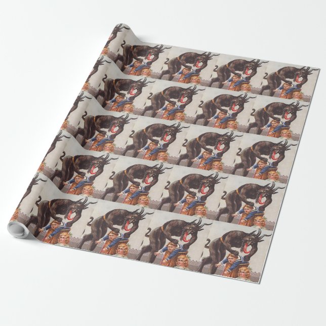 Papier Cadeau Enlèvement des enfants par Krampus (Déroulé)