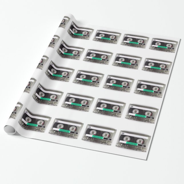 Papier Cadeau Enregistreur à cassettes (Déroulé)