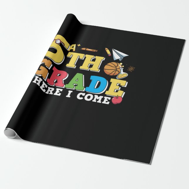 Papier Cadeau Enseignant de 5e année 5e année Je viens (Déroulé)