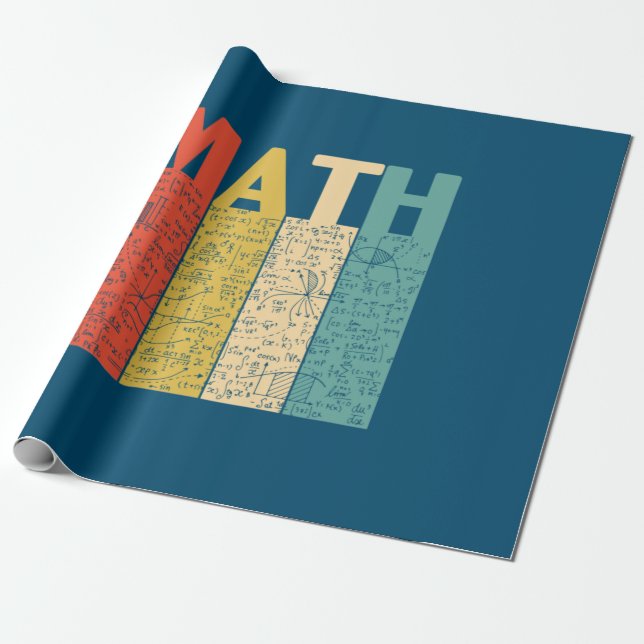 Papier Cadeau Enseignant en mathématiques Définition Vintage des (Déroulé)