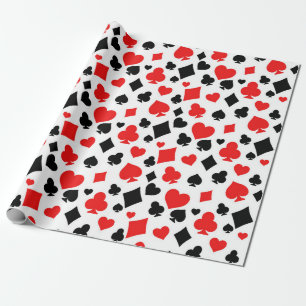 Papier Cadeau Enseignes de cartes à jouer Impression, motif de H