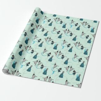 Papier Cadeau Ensemble cadeau de danseurs modernes