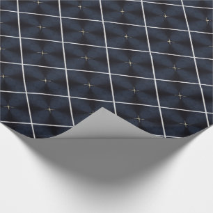 Papier Cadeau Ensemble de papier d'enveloppement bleu et blanc m