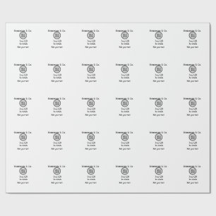 Papier Cadeau entreprise artisanale affaires Scan QR détails nom