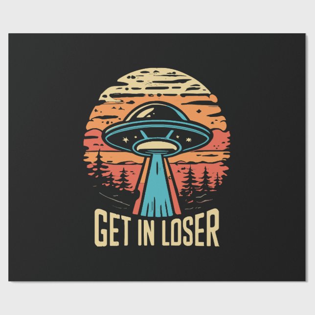 Papier Cadeau Entrez loser (Plat)