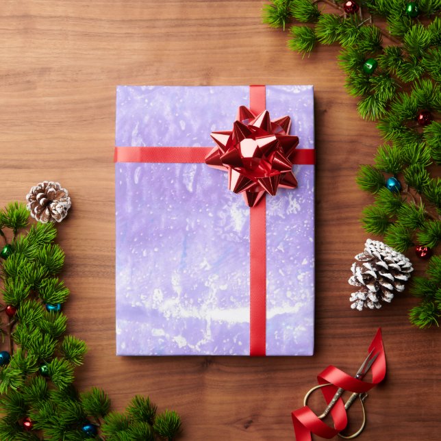 Papier Cadeau Enveloppe cadeau Abstrait Lavender Blanc Bleu (Cadeau de vacances)