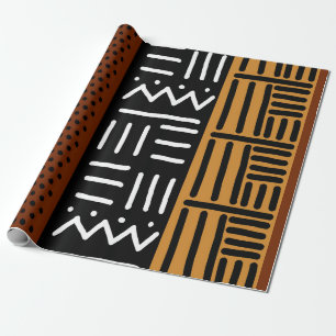 Papier Cadeau Enveloppe Cadeau Africain en tissu de boue