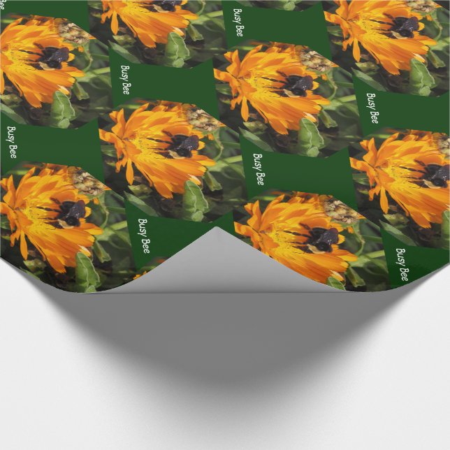 Papier Cadeau Enveloppe cadeau - Calendula et Bee (Coin)