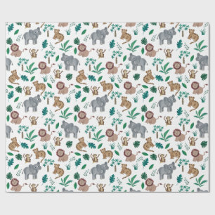 Papier Cadeau Enveloppe cadeau d'anniversaire de la jungle pour 