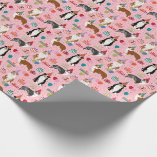 Papier Cadeau Enveloppe cadeau d'anniversaire du berger australi