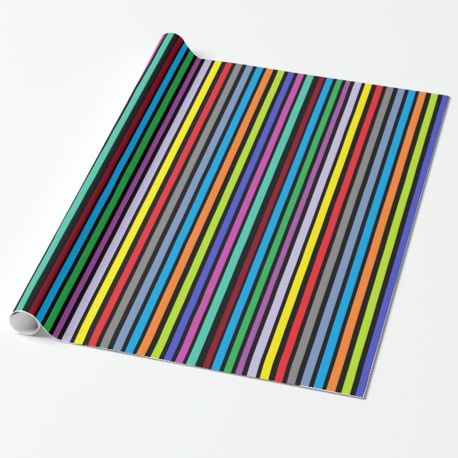 Papier Cadeau Enveloppe cadeau de couleurs vives (Déroulé)