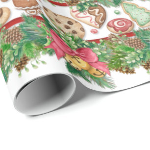 Papier Cadeau Enveloppe cadeau de Noël Cookies