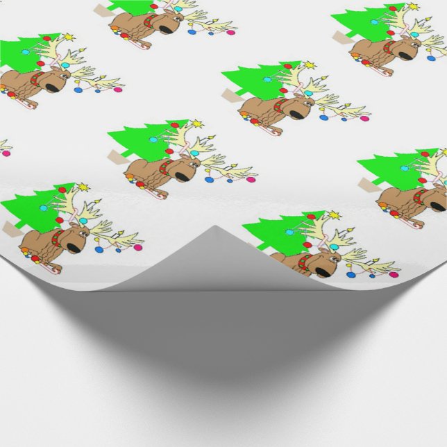 Papier Cadeau Enveloppe cadeau de Noël/renne (Coin)