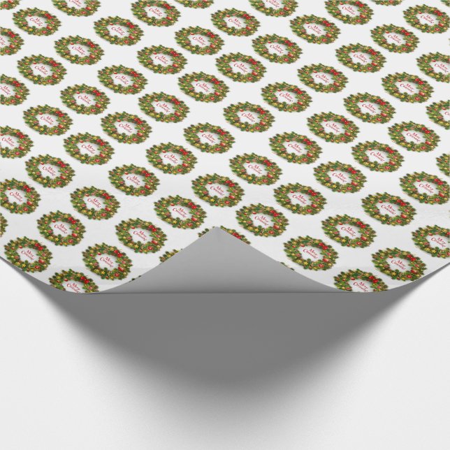 Papier Cadeau Enveloppe cadeau de Noël/Wreath (Coin)