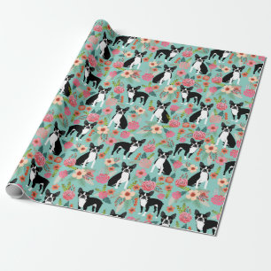 Papier Cadeau Enveloppe cadeau des fleurs printanières de Bosto