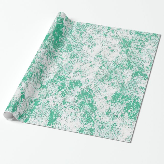 Papier Cadeau Enveloppe cadeau en marbre vert (Déroulé)