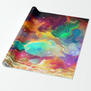 Papier Cadeau Enveloppe cadeau Espace extra-atmosphérique liqui
