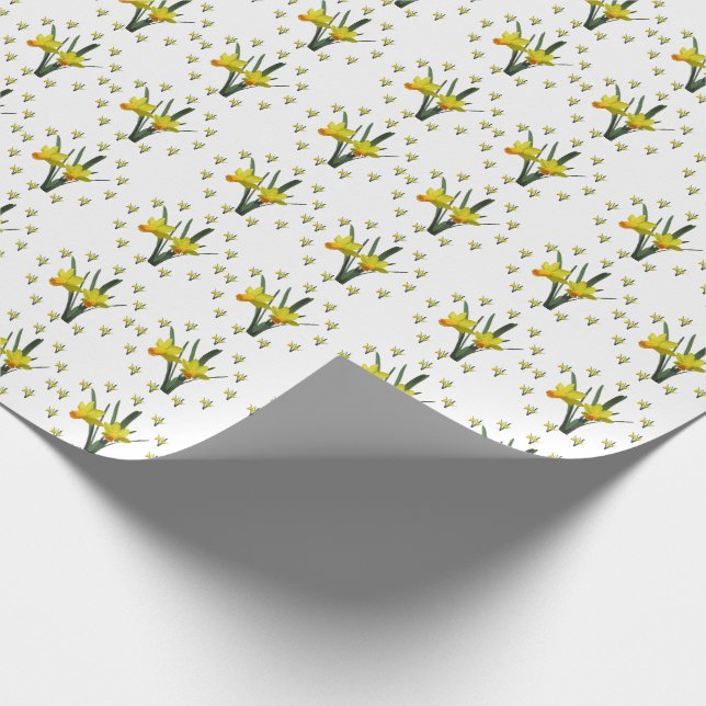 Papier Cadeau Enveloppe cadeau - Fleurs de jonquilles (Coin)