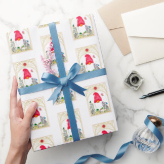 Papier Cadeau Enveloppe cadeau Garden Gnome