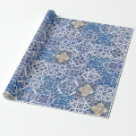 Papier Cadeau Enveloppe cadeau italien Maiolica | Élégante céram<br><div class="desc">Faites-vous plaisir avec cette étonnante enveloppe-cadeau d'inspiration italienne, d'inspiration maïloise, qui met en vedette des motifs complexes qui rappellent l'art traditionnel de la céramique. Parfait pour les mariages, les douches nuptiales ou les occasions spéciales, cet élégant design présente un charme méditerranéen intemporel avec ses motifs bleus et blancs éclatants. Conçu...</div>