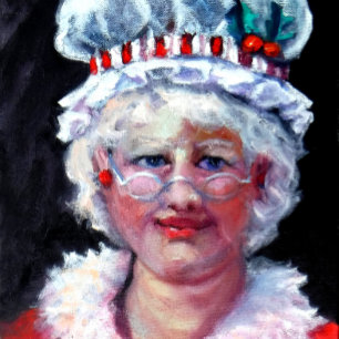 Papier Cadeau Enveloppe cadeau Mme Claus