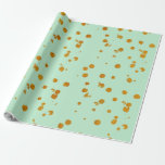 Papier Cadeau Enveloppe cadeau pour Mariage Mint et Parties scin<br><div class="desc">Enveloppe cadeau pour Mariage Mint et Parties scintillant Gold Splatter</div>