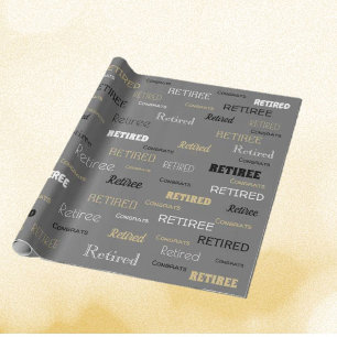 Papier Cadeau Enveloppe cadeau pour retraités amusants