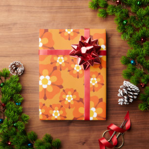 Papier Cadeau Enveloppe cadeau rétro Floral