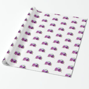 Papier Cadeau Enveloppe cadeau Rose violet
