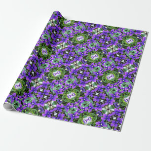 Papier Cadeau Enveloppe cadeau Rouleau Violets de bois
