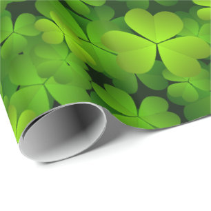 Papier Cadeau Enveloppe cadeau Shamrock irlandais