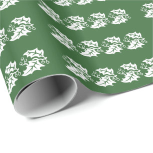 Papier Cadeau Enveloppe cadeau - White Holly Feuilles