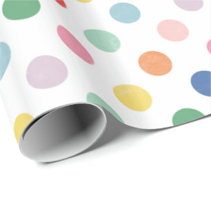 Papier Cadeau Enveloppe de cadeau colorée de points