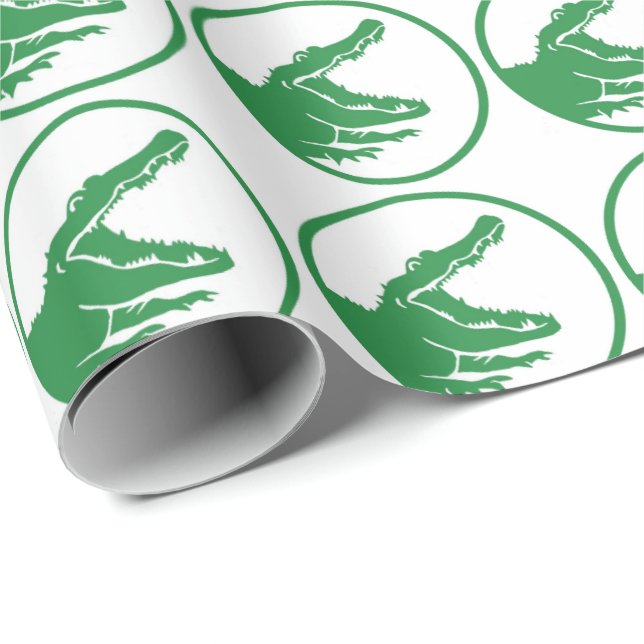 Papier Cadeau Enveloppe de cadeau d'alligator (Coin rond)