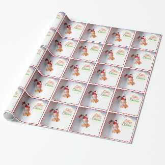 Papier Cadeau Enveloppe de cadeau de colibri de Joyeux Noël