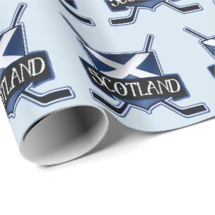 Papier Cadeau Enveloppe de cadeau de drapeau de hockey sur glace