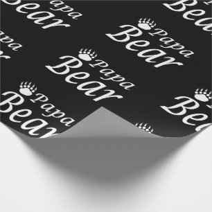 Papier Cadeau Enveloppe de cadeau d'ours de papa pour le père,