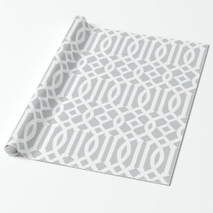 Papier Cadeau Enveloppe de cadeau grise du treillis  