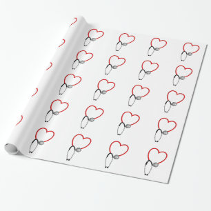 Papier Cadeau Enveloppe de cadeau Médicale de stéthoscope