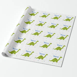 Papier Cadeau Enveloppe de cadeau personnalisée de dinosaure