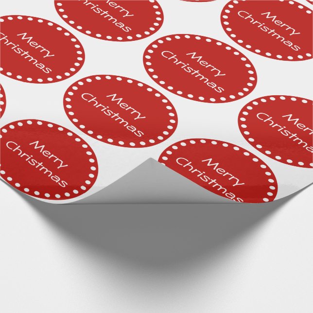 Papier Cadeau Enveloppe de cadeau personnalisée rouge et blanche (Coin)