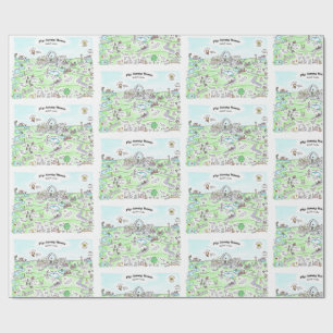 Papier Cadeau Enveloppe de cadeaux de départ