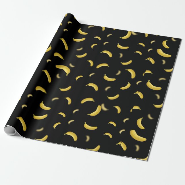 Papier Cadeau Enveloppe de motif de banane (Déroulé)
