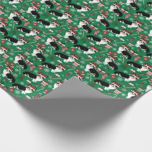 Papier Cadeau Enveloppe de Noël de Corgi de couleur Tri