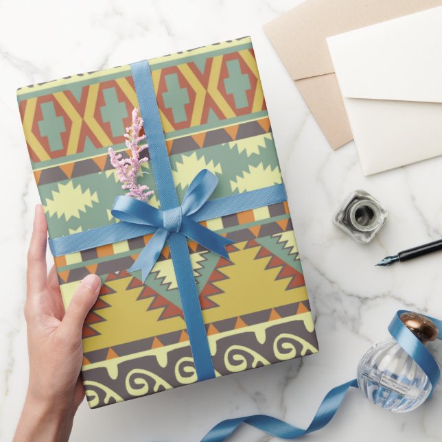 Papier Cadeau Enveloppe du parti motif de la tribu Aztec (Cadeaux)