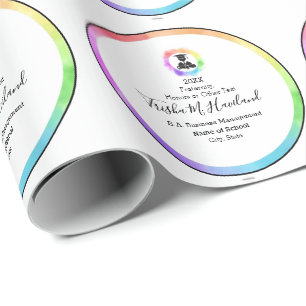 Papier Cadeau Enveloppement cadeau de diplôme Aquarelles HAMbyWG