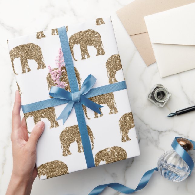 Papier Cadeau Enveloppement de la fête des éléphants de la Jungl (Cadeaux)