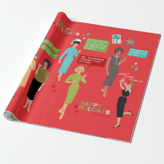 Papier Cadeau Enveloppement de Noël de la carte-cadeau