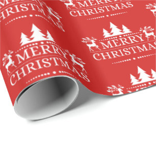 Papier Cadeau Enveloppement de Noël Papier-Joyeux Noël